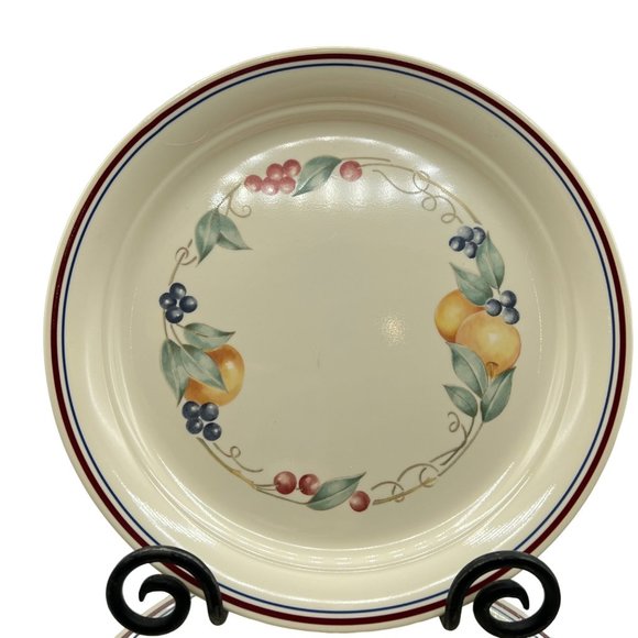 Corelle by Corning Abundance Vitrelle Glass Floral Luncheon